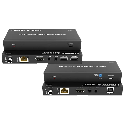 Передатчик и приемник сигнала HDMI 2.0b по HDBaseT Prestel EHD-4K100U