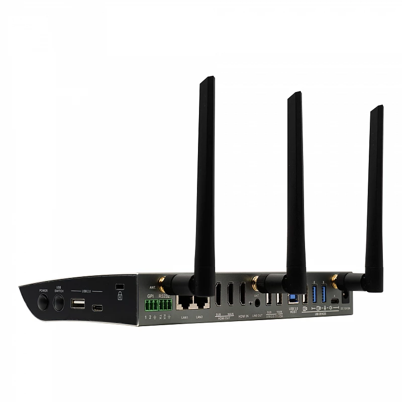 Беспроводная система 4K для конференций, Dual LAN, подключение камеры, микрофона и спикерфона по USB, вход HDMI 4K, Prestel BYOM-2: купить в Москве