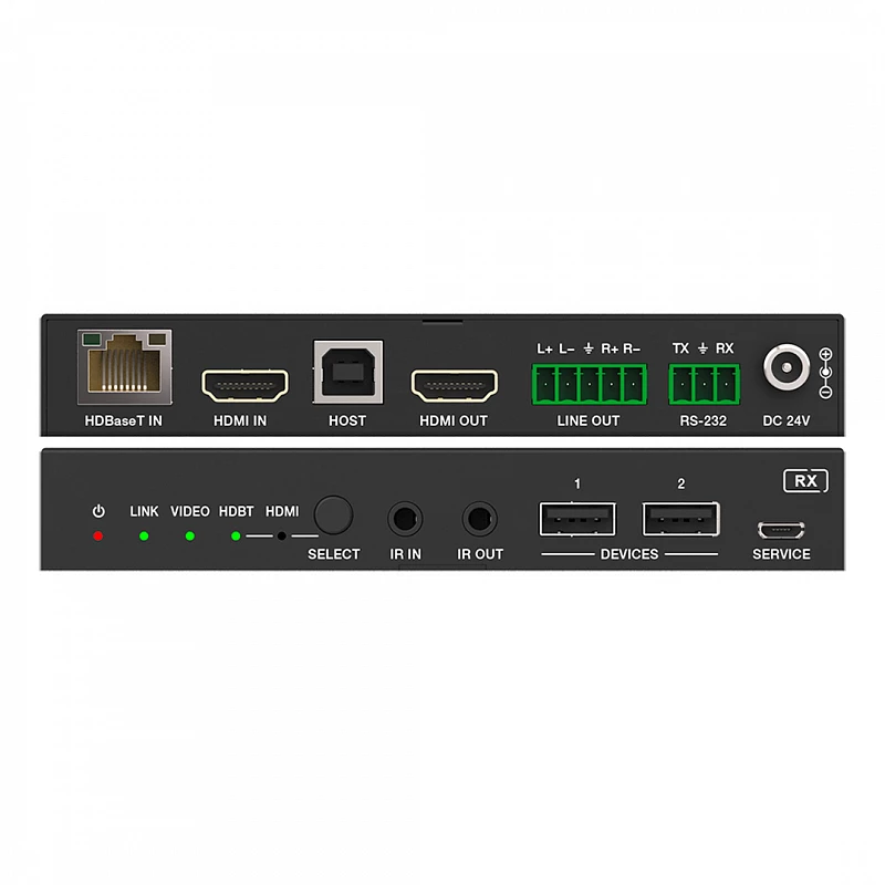 Набор из презентационного коммутатора 5x1 4K60 и приемника HDBaseT 3.0, Prestel SWHC-PU4K51MVS: купить в Москве
