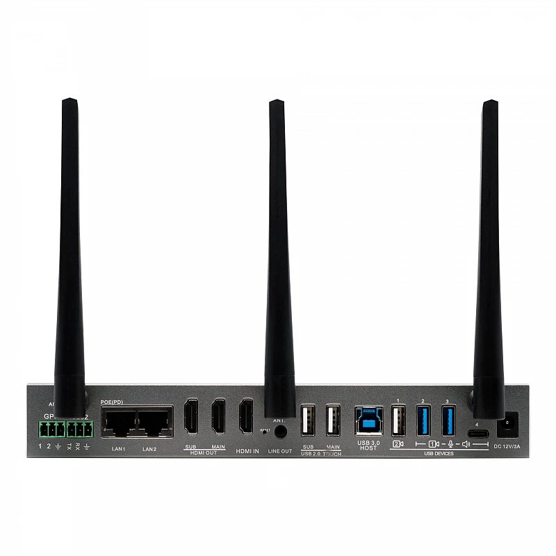 Беспроводная система 4K для конференций, Dual LAN, подключение камеры, микрофона и спикерфона по USB, вход HDMI 4K, Prestel BYOM-2: купить в Москве