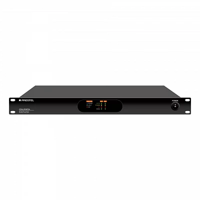 Усилитель мощности, 2x120 Вт, 4-16 Ом, 100 В, DSP, AES67, Prestel CPA-2120TA