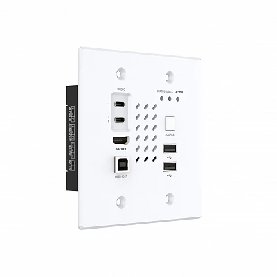 Передатчик настенный TX-HDMI 4K60 с Type-C и аудио по IP Prestel IPN-4KJ2000PTX-W