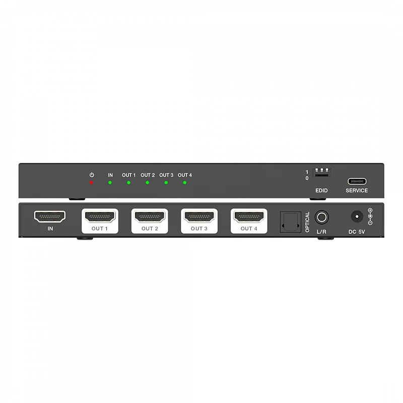 Сплиттер 1x4 HDMI 2.1, HDCP 2.3, Lideo SP14A2-8K: купить в Москве