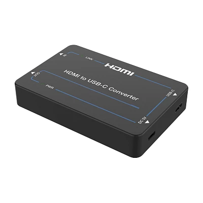 Конвертер HDMI 2.0b в USB-C, с проходным выходом HDMI, Prestel GR-4KHC