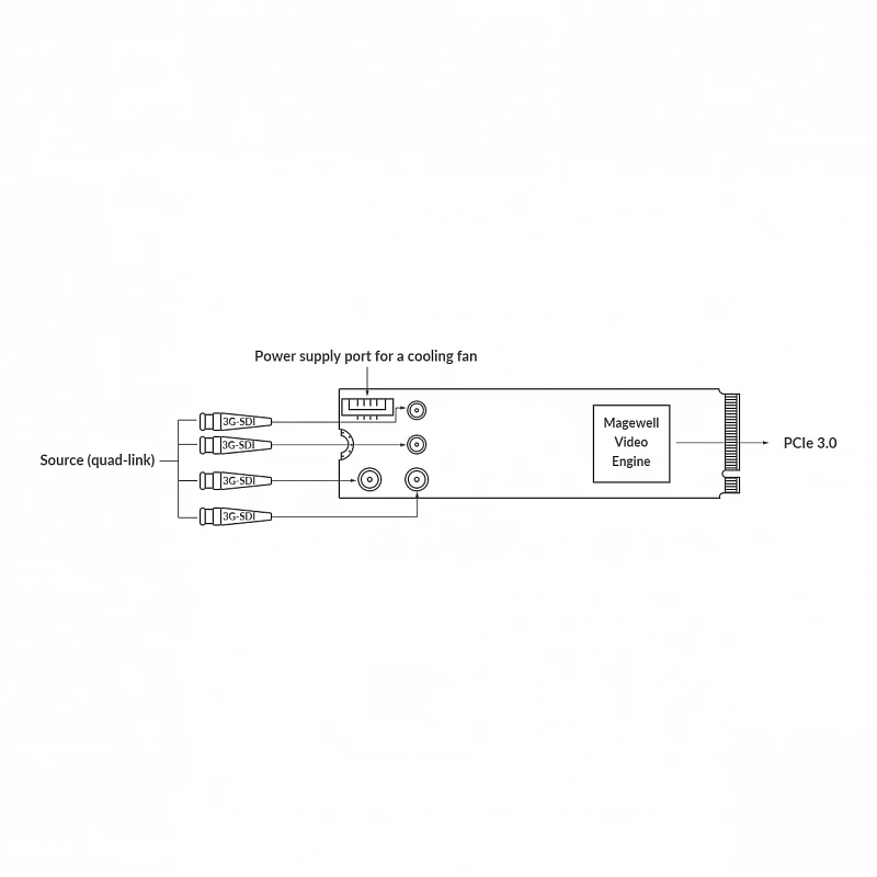 Плата видеозахвата Magewell Eco Capture 12G SDI 4K Plus M.2 (11561): купить в Москве