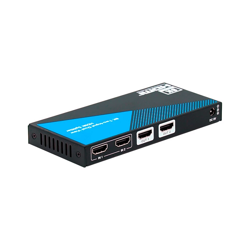 Коммутатор 2x1 со сплиттером 1x2 HDMI 2.1, HDCP 2.3, Lideo SP-8K22: купить в Москве