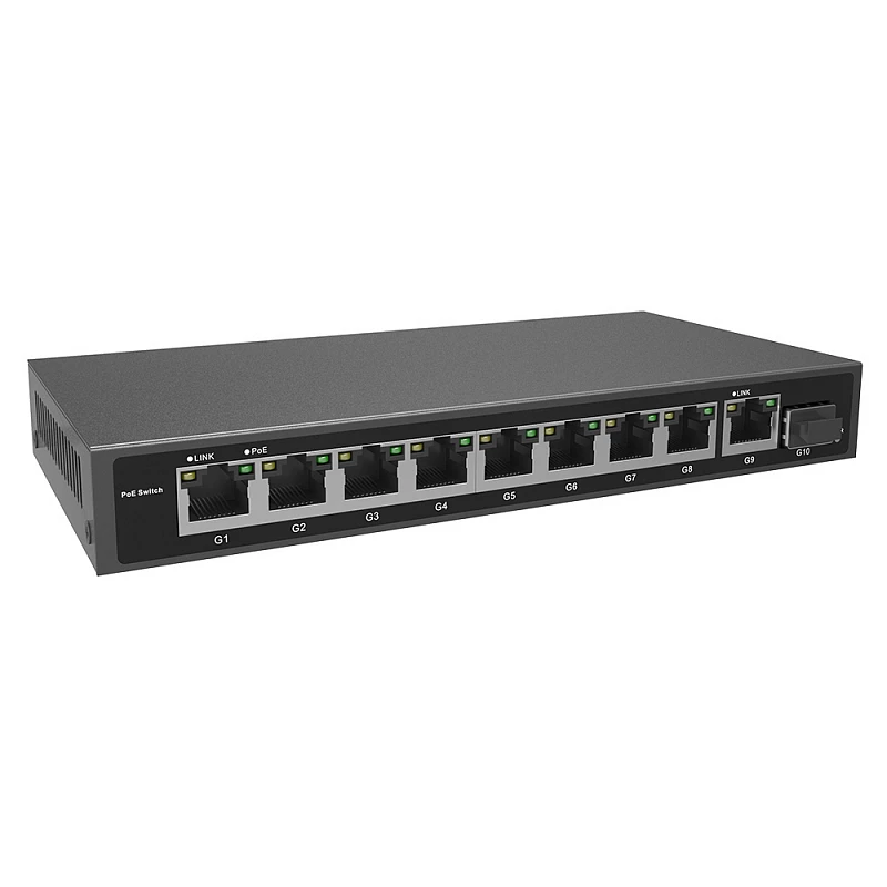 PoE-коммутатор Prestel NS1-8C1-250P-1C1-1F1: купить в Москве