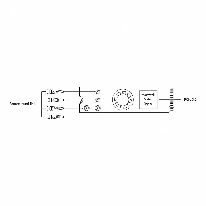 Плата видеозахвата Magewell Eco Capture 12G SDI 4K Plus M.2 (11561): купить в Москве