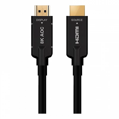 Кабель армированный гибридный оптический HDMI 2.1, 8K, 15 м. Prestel HH21-MM015A