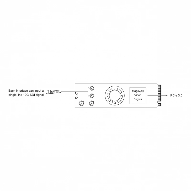 Плата видеозахвата Magewell Eco Capture 12G SDI 4K Plus M.2 (11561): купить в Москве