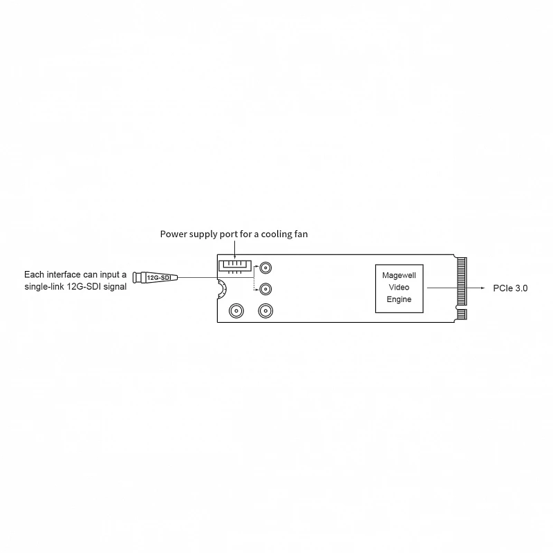 Плата видеозахвата Magewell Eco Capture 12G SDI 4K Plus M.2 (11561): купить в Москве
