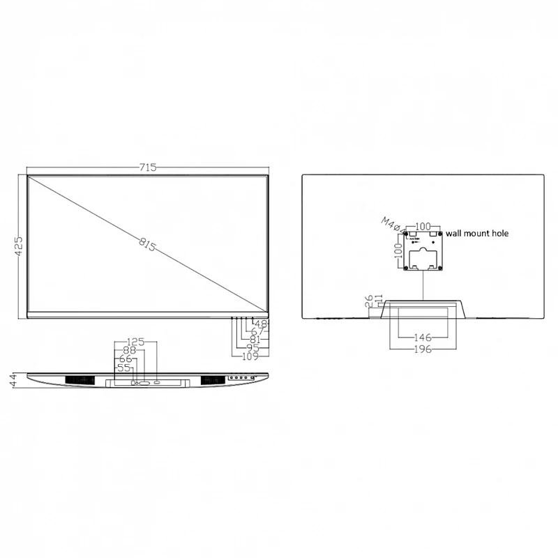 Монитор 31.5", FullHD, 178°/178°, Uniview MW3232-V-K: купить в Москве