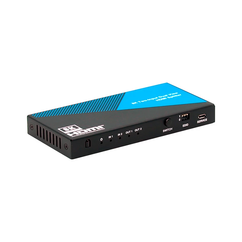 Коммутатор 2x1 со сплиттером 1x2 HDMI 2.1, HDCP 2.3, Lideo SP-8K22: купить в Москве