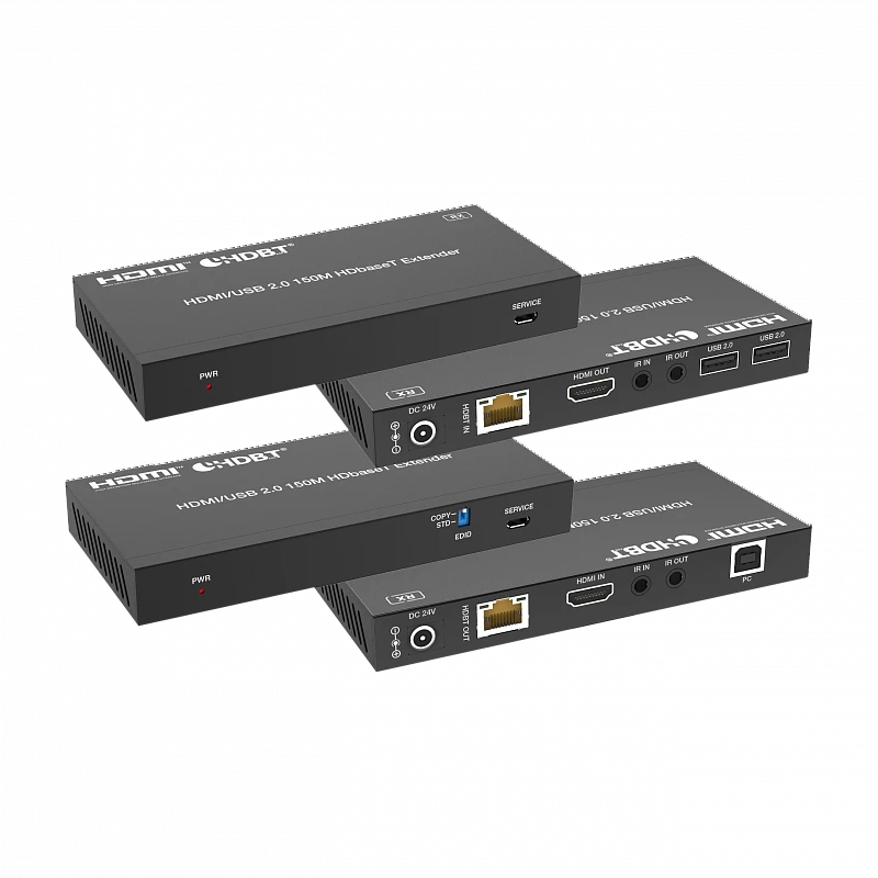 Передатчик и приемник сигнала HDMI 2.0b по HDBaseT Prestel EHD-4K100U: купить в Москве